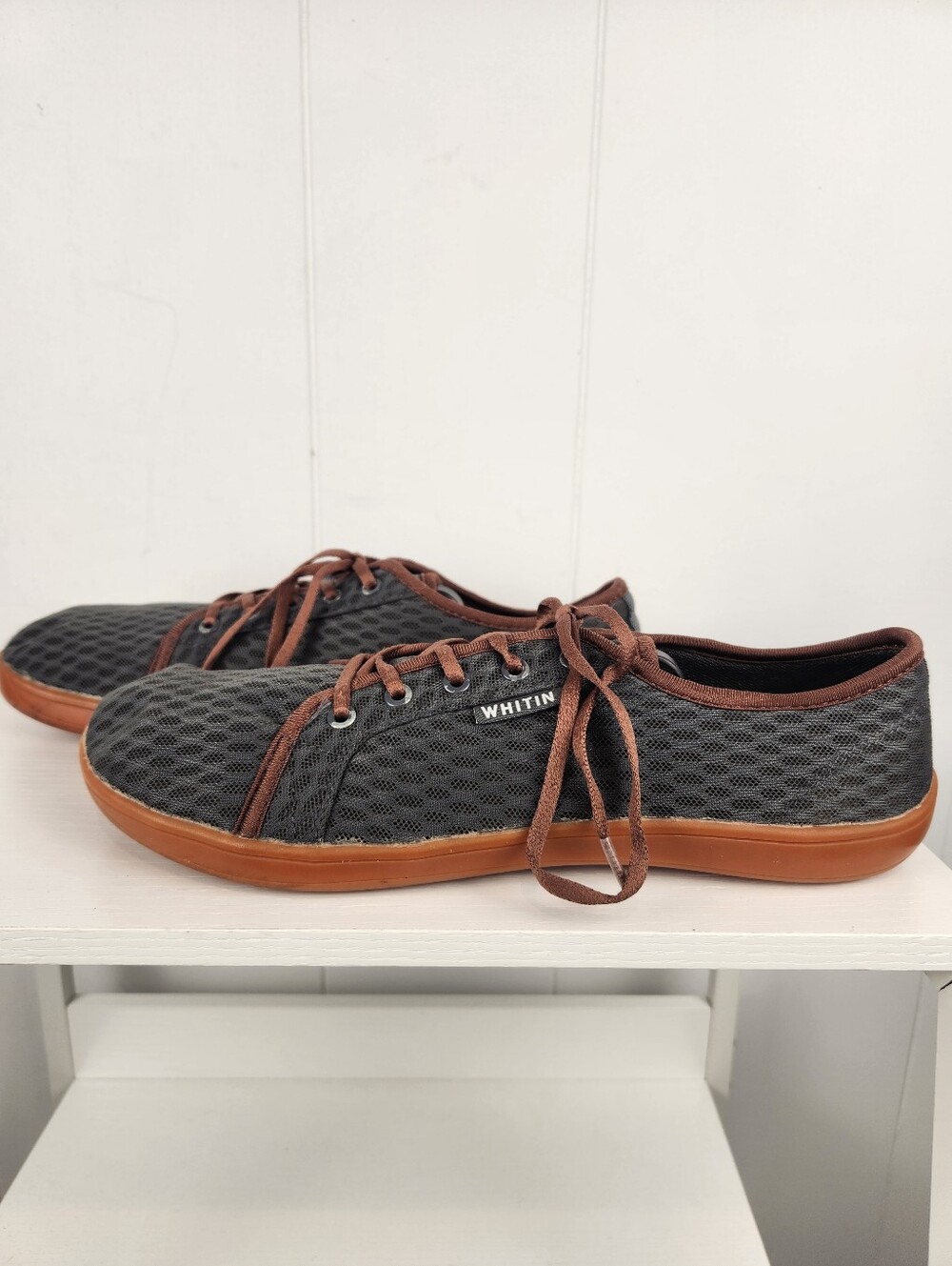 Whitin Barefoot Sneaker Men US 10.5 EU 44 Minimalist Zero Drop Gray Wide Toe Box